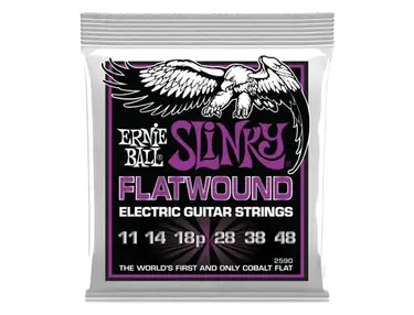 Ernie Ball Power Slinky Flatwound Cobalt Guitar Strings (11-48)