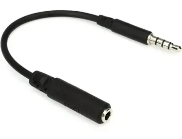 Hosa MHE-158 3.5mm TRRS Female to Slim 3.5mm TRRS Male Smartphone Adapter
