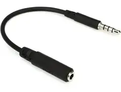 Hosa MHE-158 3.5mm TRRS Female to Slim 3.5mm TRRS Male Smartphone Adapter main image