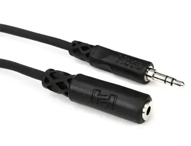 Hosa MHE-110 3.5mm TRS Female to 3.5mm TRS Male to Extension Cable - 10 foot
