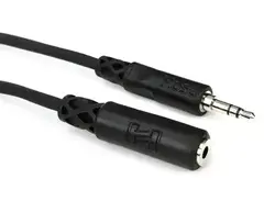 Hosa MHE-110 3.5mm TRS Female to 3.5mm TRS Male to Extension Cable - 10 foot