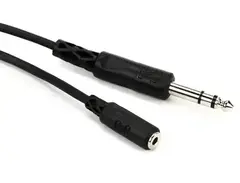 Hosa MHE-310 3.5mm TRS Female to 1/4-inch TRS Male Extension Cable - 10 foot