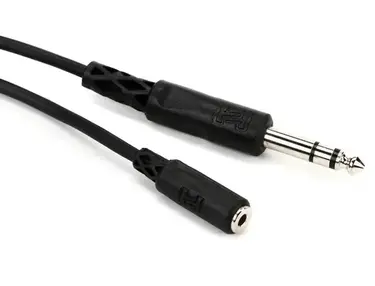 Hosa MHE-325 3.5mm TRS Female to 1/4-inch TRS Male Extension Cable - 25 foot