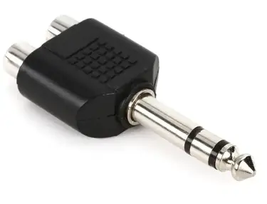 Hosa GPR-484 1/4-inch TRS Male to Dual Female RCA Adapter