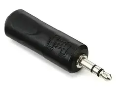 Hosa GMP-112 3.5mm TRS Male to 1/4 inch TRS Female to 3.5mm TRS Male Stereo Headphone Adapter