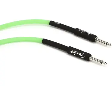 Fender 0990810119 Professional Series Glow in the Dark Green Instrument Cable - 10 Feet