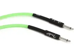 Fender 0990810119 Professional Series Glow in the Dark Green Instrument Cable - 10 Feet main image