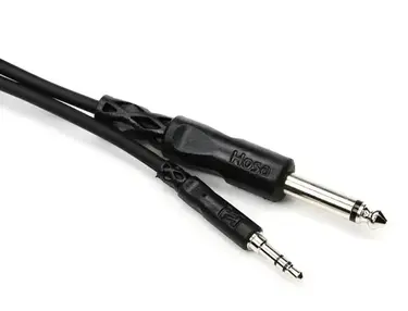Hosa CMP-103 Interconnect Cable - 3.5mm TRS Male to 1/4-inch TS Male - 3 foot