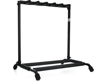 Rok-It RI-GTR-RACK5 Collapsible Folding Guitar Rack for 5 Acoustic or Electric Guitars