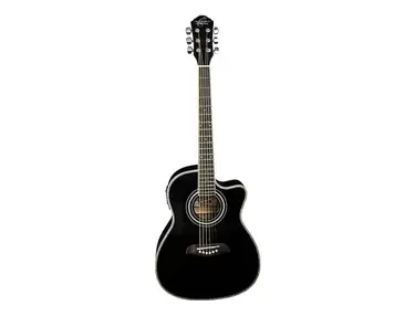 Oscar Schmidt OG1CE-B 3/4 Size Cutaway Student w/ Electronics Black