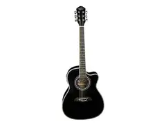 Oscar Schmidt OG1CE-B 3/4 Size Cutaway Student w/ Electronics Black main image