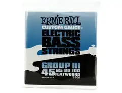 Ernie Ball EB2806 Flatwound Group III Electric Bass Strings - .045-.100