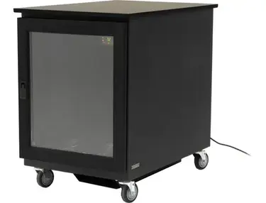 Argosy IsoBox PRO 12RU - Black Satin with Oak Trim, Right Door Swing