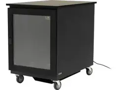 Argosy IsoBox PRO 12RU - Black Satin with Oak Trim, Right Door Swing