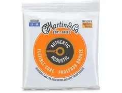 Martin MA550FX Authentic Flexible Core 92/8 Phosphor Bronze Acoustic Guitar Strings - .013-.056 Medium