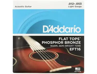 D'Addario EFT16 Flat Tops Phosphor Bronze