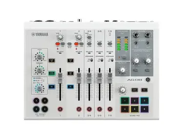 Yamaha AG08 8-Channel Live Streaming Mixer/USB Interface for Mac/PC
