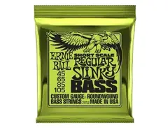 Ernie Ball Short Scale Regular Slinky Bass Strings (45-105)
