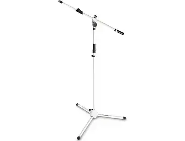 Gravity Stands Ms 4322 Microphone Stand With Telescoping Boom White
