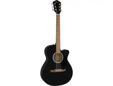 Fender Fa-135Ce Concert Acoustic-Electric Guitar Black