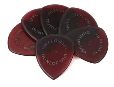 Dunlop 549P150 Flow Standard Grip Guitar Picks 1.5mm 6-pack