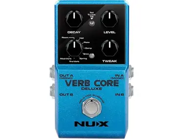 Nux Verb Core Deluxe With 8 Different Reverbs And Freeze Effects Pedal Blue