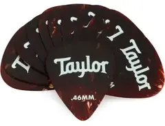 Taylor Celluloid 351 Guitar Picks 12-pack - Tortoise Shell .46mm main image