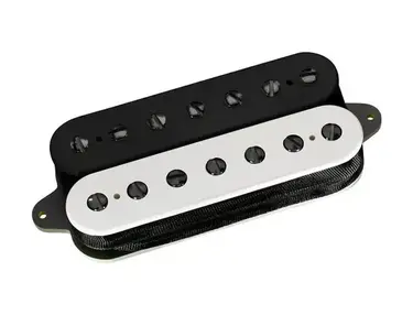 DiMarzio Dreamcatcher 7 Humbucker Pickup - Black/White with Black Poles