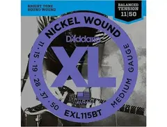 D'addario Exl115bt Balanced Tension Medium Electric Guitar Strings Single Pack