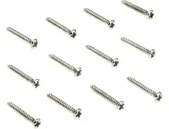 Fender Bass/Telecaster Bridge and Strap Button Mounting Screws - Chrome (Set of 12) main image