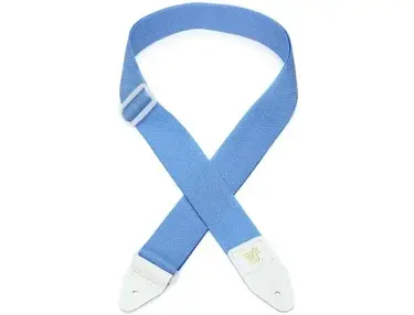 Ernie Ball 2-inch Polypro Strap - Soft Blue and White