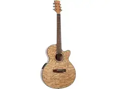 Mitchell Mx430qab Exotic Series Acoustic-Electric Quilted Ash Burl Natural main image