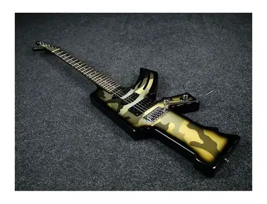 Encore Camouflage Machine Gun Guitar