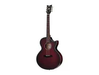 Schecter Guitar Research Orleans Stage Acoustic-Electric Guitar Vampyre Red Burst