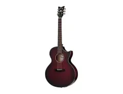 Schecter Guitar Research Orleans Stage Acoustic-Electric Guitar Vampyre Red Burst