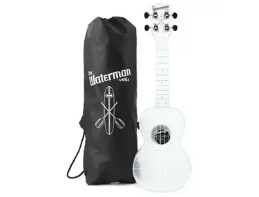Kala Waterman Seaglass Collection Soprano Ukulele - Transparent Frosted Glass