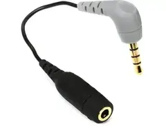 Rode SC4 Adapter - Female 3.5mm TRS to Right Angle 3.5mm TRRS