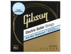 Gibson Accessories SEG-BWR10 Brite Wire 'Reinforced' Electric Guitar Strings - .010-.046 Light