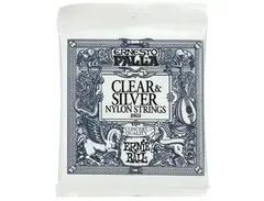 Ernie Ball 2403 Ernesto Palla Clear & Silver Nylon Classical Guitar Strings - Medium Tension main image