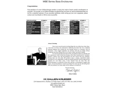 Gallien-Krueger 210MBE-II