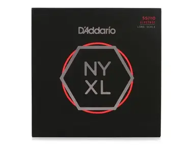 D'Addario NYXL55110 Nickel Wound Bass Guitar Strings - .055-.110 Heavy Long Scale 4-string