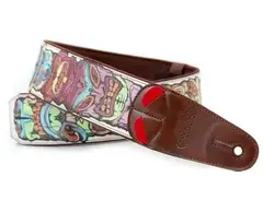 RightOn! Straps Tiki White Guitar Strap