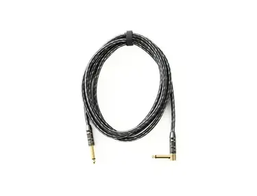 FAME Instrumentenkabel, Vintage Instrument Cable 3m Grey Straight/Angled