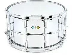 Ludwig Supralite Steel Snare Drum - 8 x 14-inch - Polished