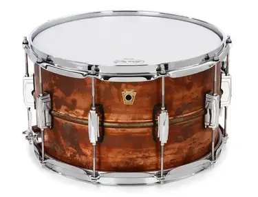 Ludwig Copper Phonic Snare Drum - 8 x 14-inch - Raw Patina Finish