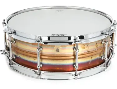 Ludwig Raw Bronze Snare Drum with Tube Lugs - 5 x 14-inch - Raw Patina