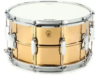 Ludwig Smooth Bronze Snare Drum - 8 x 14-inch - Polished
