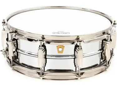 Ludwig "Super Ludwig" Chrome over Brass Snare Drum - 5 x 14-inch