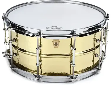Ludwig Hammered Brass Snare Drum - 6.5 x 14-inch - Polished