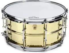 Ludwig Hammered Brass Snare Drum - 6.5 x 14-inch - Polished main image